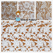 Popular Floral Design Chemical Embroidery Dress Fabric